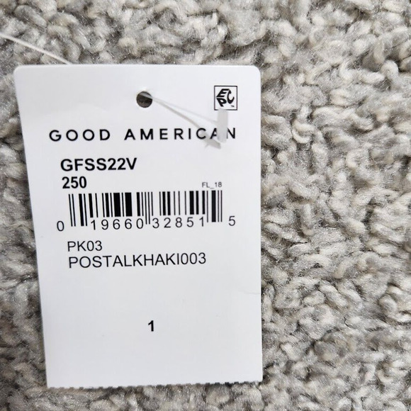 Good American Flight Suit Romper Women's Size 1 Postal Khaki New With Tags - Picture 14 of 16